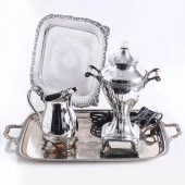 4 PIECE ORNATE SILVERPLATED SE