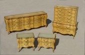 4 PIECE PAINT DECORATED FRENCH