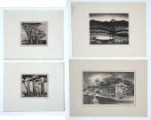 4 PIECE PRINT BOHROD, HURD AND