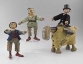 4 PIECE SCHOENHUT CARTOON FIGU