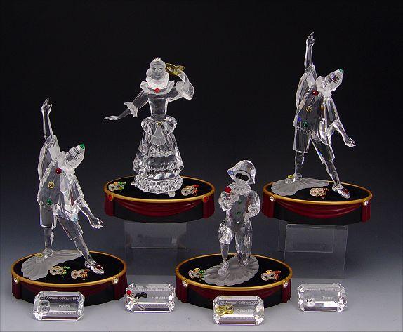 4 PIECE SWAROVSKI CRYSTAL