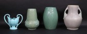4 PIECES ART POTTERY ZANESVILL