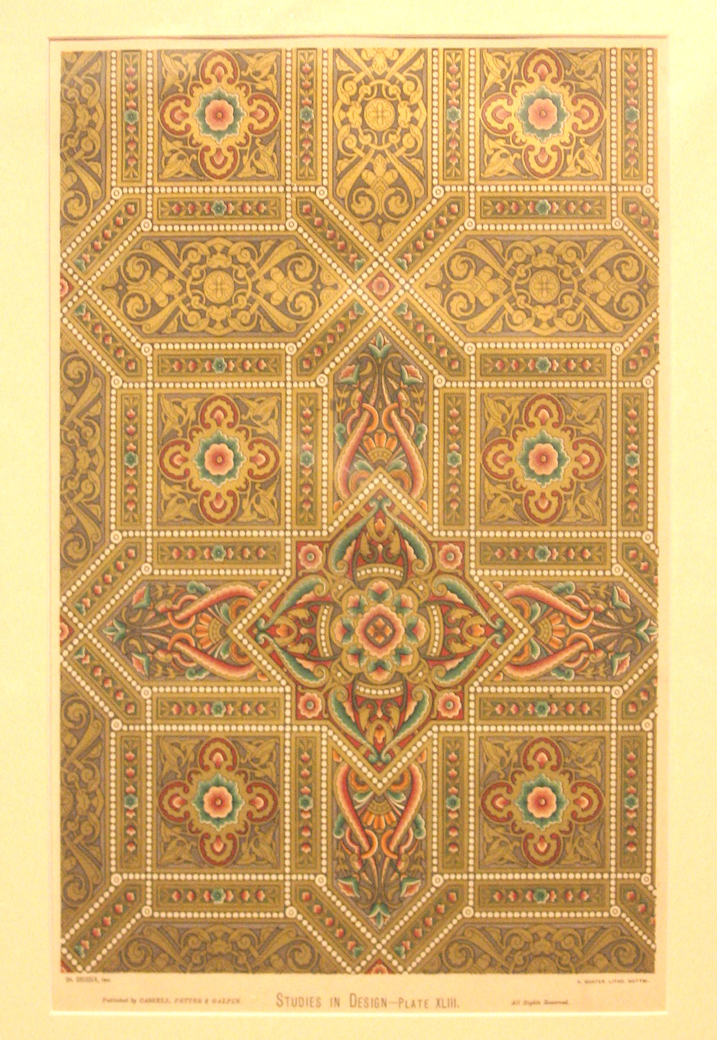 4 pieces.  Chromolithographs.
