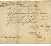 4 pieces.  Manuscript Documens