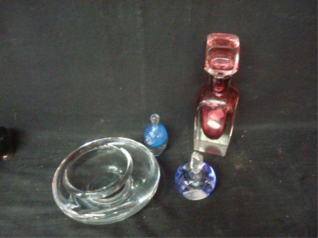 4 Pieces of Art Glass. From a