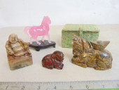 4 PIECES OF ASIAN CARVED HARDS
