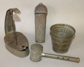 4 PIECES OF ASSORTED TINWAREca