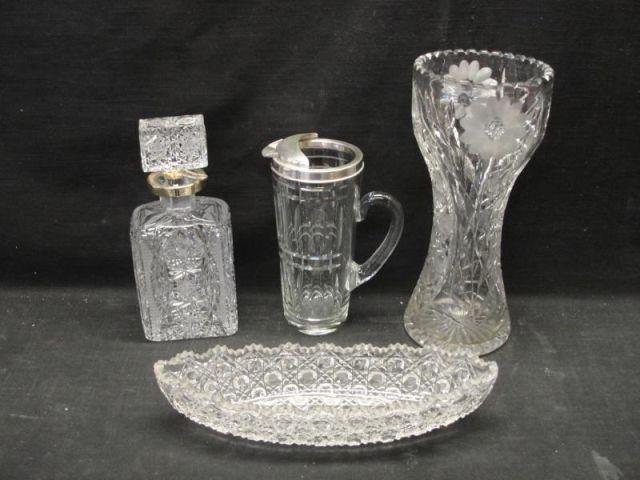 4 Pieces of Cut Crystal. Includes