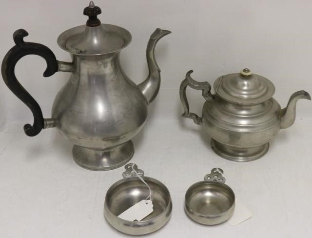 4 PIECES OF EARLY 19TH C AMERICAN
