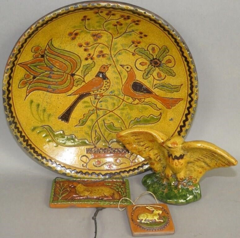 4 PIECES SHOONER FOLK ART