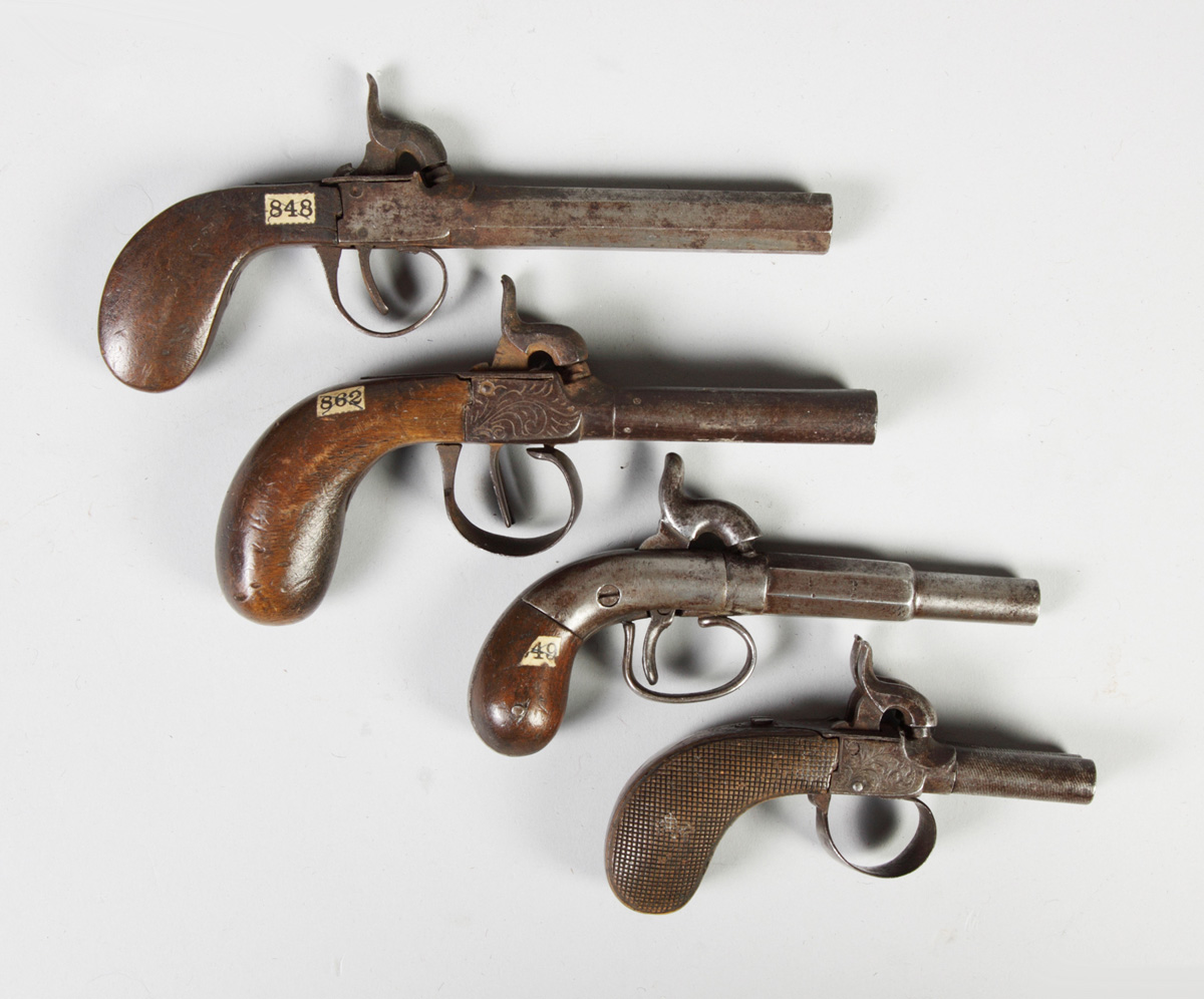 4 Pistols Top to bottom: ELG