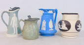 4 PITCHERS, 3 WEDGWOOD STYLE 1