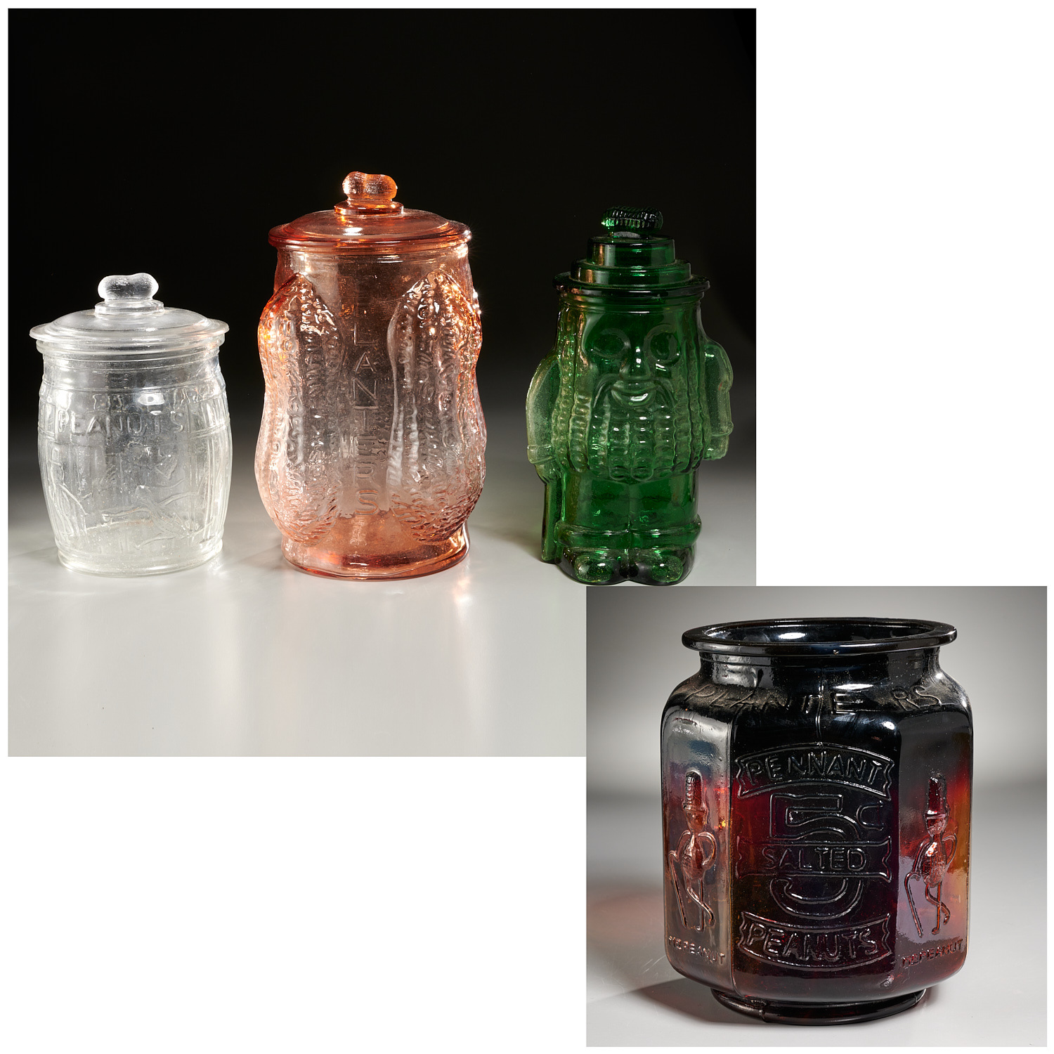 (4) PLANTER'S PEANUTS GLASS