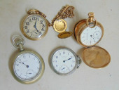4 POCKET WATCHES, "CENTURY USA