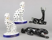 (4) Porcelain animal figures,