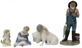 4) PORCELAIN FIGURES: BESWICK,