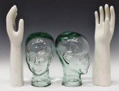 (4) PORCELAIN GLOVE MOLDS & GL