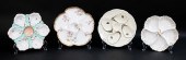 4 PORCELAIN OYSTER PLATES4 por