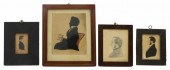 (4) PORTRAITS, WATERCOLOR, HOL
