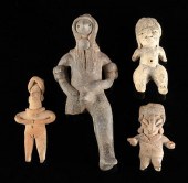 4 PRE-COLUMBIAN POTTERY FIGURE