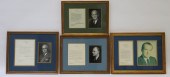 4 PRESIDENTIAL SIGNATURES WITH