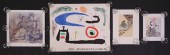 4 PRINTS MIRO, PICASSO, DALI,
