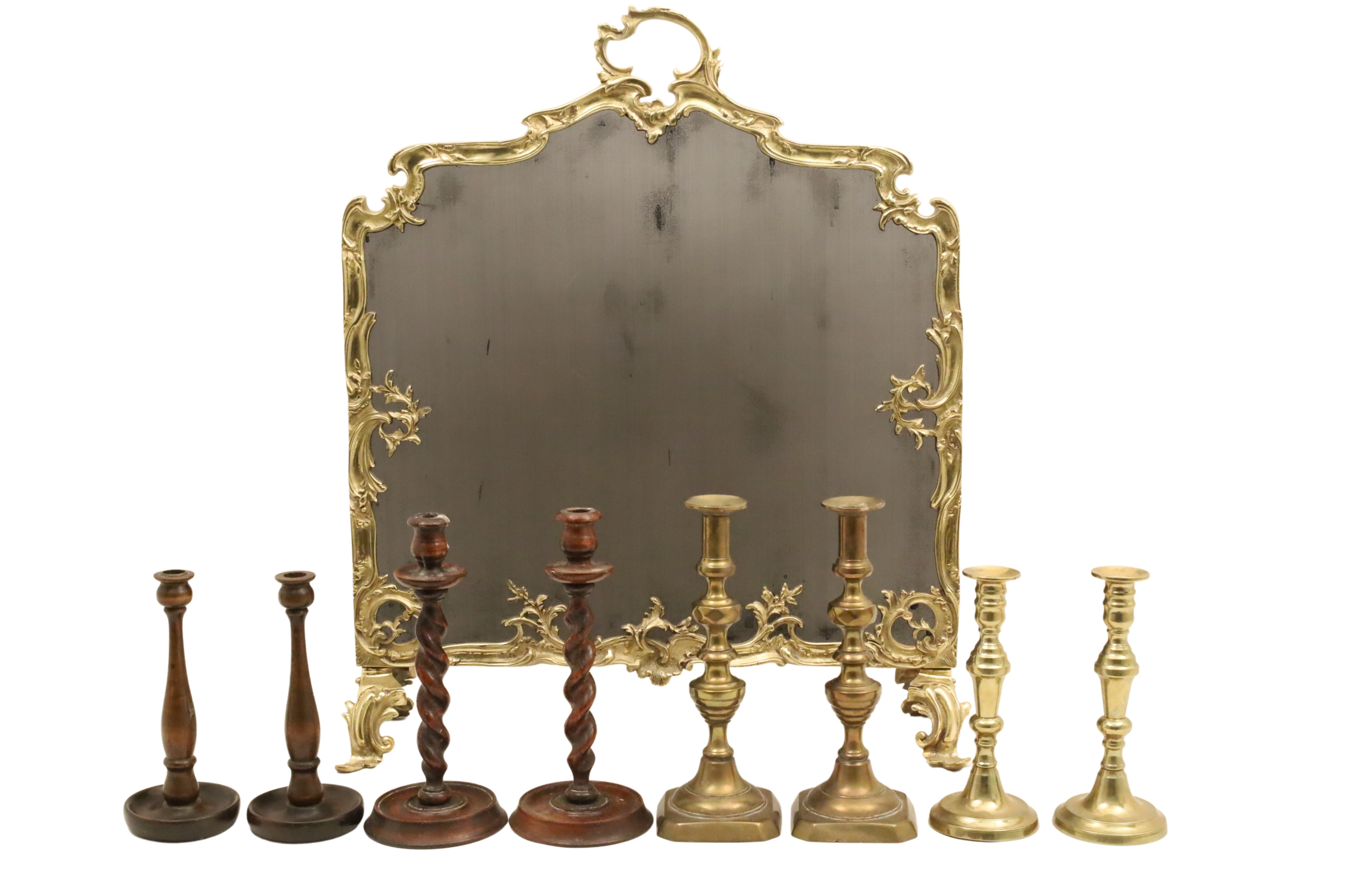 4 PRS OF ENGLISH CANDLESTICKS AND