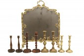 4 PRS OF ENGLISH CANDLESTICKS
