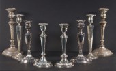 (4 PRS) SILVER CANDLESTICKS Lo