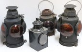 4 RAILROAD LANTERNS TO INCLUDE