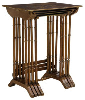 (4) REGENCY STYLE PAINTED NEST