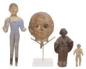 (4) RELIGIOUS CARVED SANTOS FI