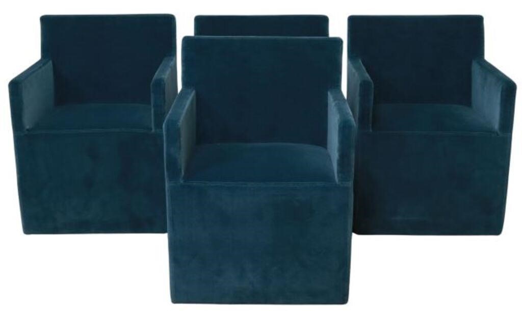 (4) RESTORATION HARDWARE BLUE