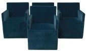 (4) RESTORATION HARDWARE BLUE