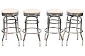 4 RETRO CHROME LEATHER TOP STE