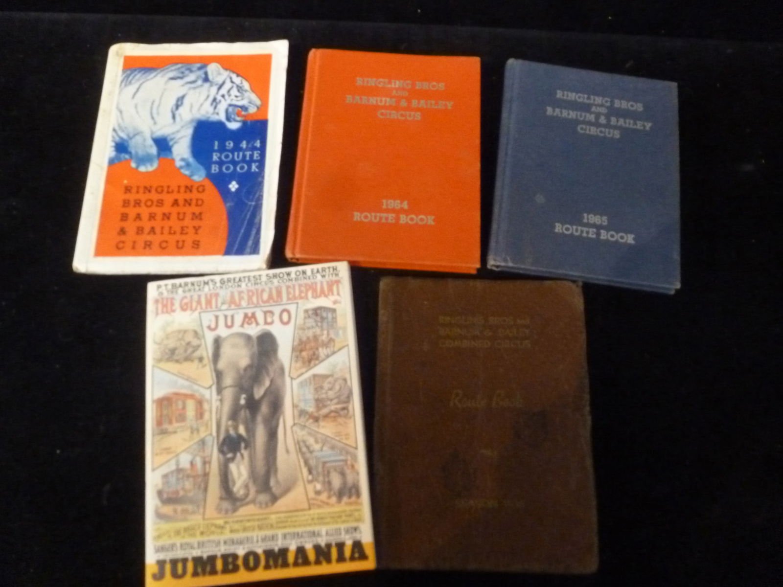 4 ROUTE BOOKS, RINGLING BROS.