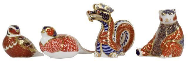 (4) ROYAL CROWN DERBY ANIMAL