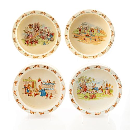 4 ROYAL DOULTON BUNNYKINS ROUND