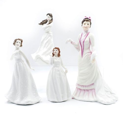 4 ROYAL DOULTON FIGURINES, LADIES