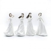 4 ROYAL DOULTON LADY FIGURINES