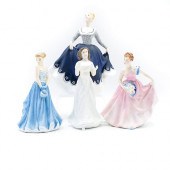 4 ROYAL DOULTON LADY FIGURINES