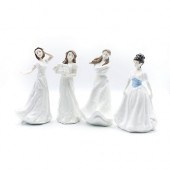 4 ROYAL DOULTON LADY FIGURINES