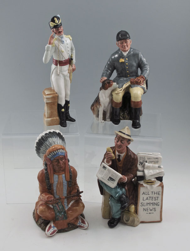 4 ROYAL DOULTON MEN FIGURINES: