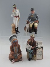 4 ROYAL DOULTON MEN FIGURINES:
