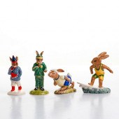 4 ROYAL DOULTON SPORTING CERAM