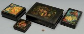 4 RUSSIAN LACQUER BOXESGroup o