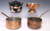 (4) RUSTIC KITCHENWARE, COPPER