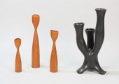 4 SCANDINAVIAN MODERN CANDLEST