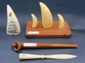 (4) SCRIMSHAW AND NAUTICAL ITE