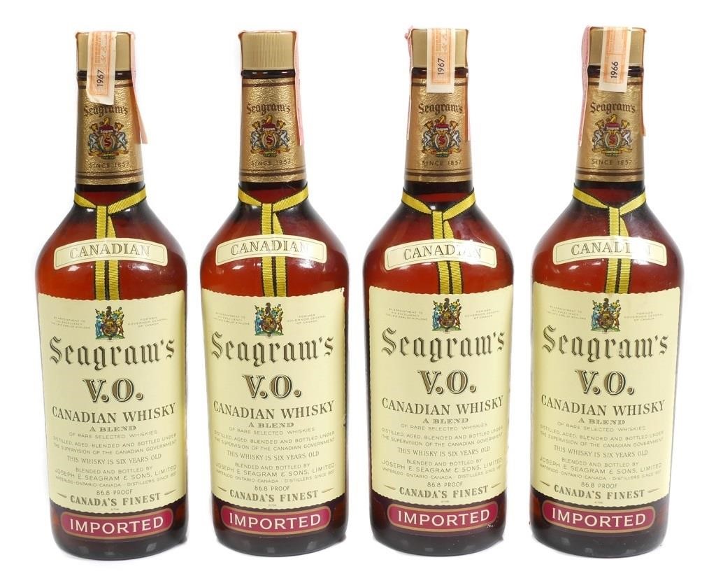 (4) SEAGRAM'S VO SEALED WHISKEY